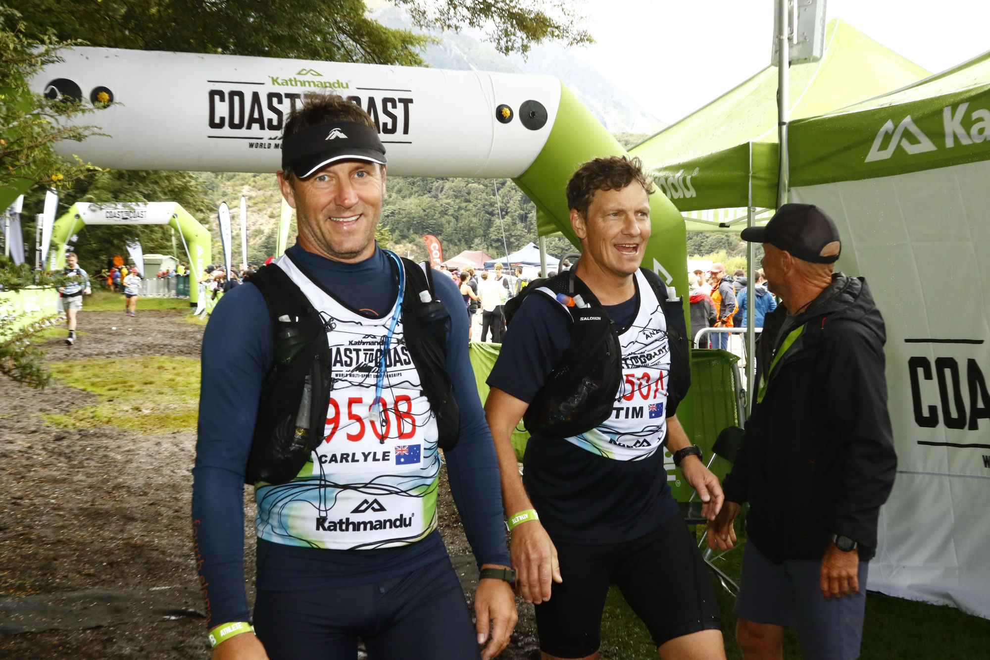Carlyle Jenkins at the finish line of the Coast to Coast New Zealand, 2026